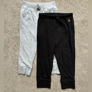 GAP Baby Gap Toddler Light Gray and Black Jogger Set